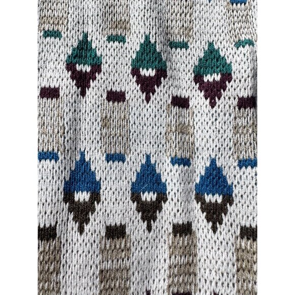 Vintage Design Crew Men's Size Medium Grandpa Geometric Cardigan Sweater - Picture 7 of 9